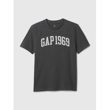 GAP 432552-03 Dětské tričko s logem Šedá