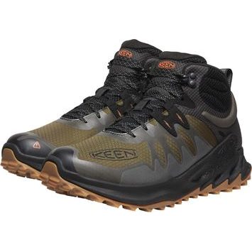 KEEN ZIONIC MID WP MEN, dark olive/scarlet ibis
