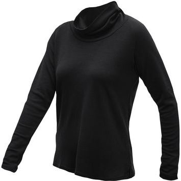 SENSOR MERINO BLEND dámské triko dl.rukáv rolák černá