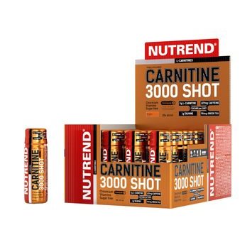 NUTREND Carnitine 3000 Shot, 20x 60 ml box, pomeranč