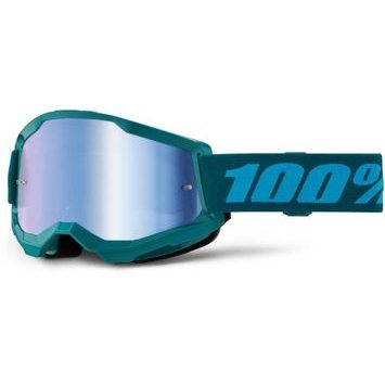 100% STRATA 2 Goggle Stone - Mirror Blue Lens