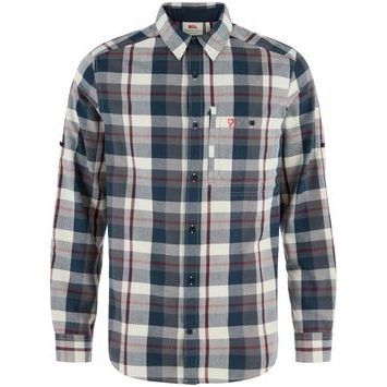 FJÄLLRÄVEN Fjällglim Regular Shirt M Dark Navy-Chalk White