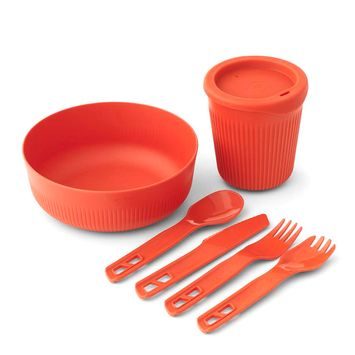SEA TO SUMMIT Passage Dinnerware Set - [1P] [6 Piece], Spicy Orange