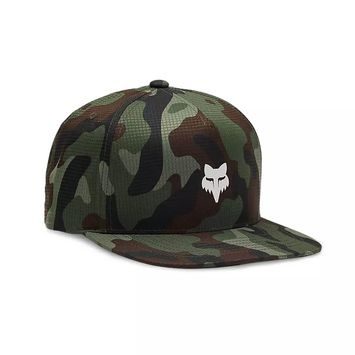 FOX Fox Head Camo Tech Snapback, Green Camo