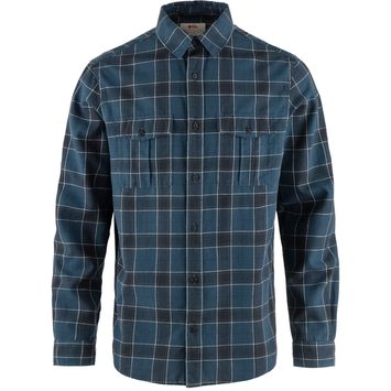 FJÄLLRÄVEN Övik Travel Shirt LS M, Indigo Blue-Dark Navy