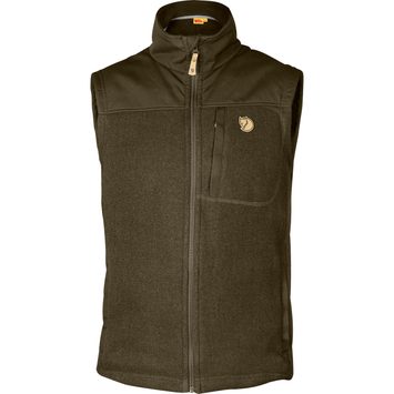 FJÄLLRÄVEN Buck Fleece Vest M Dark Olive