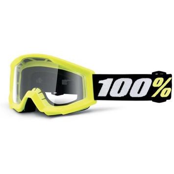 100% STRATA MINI Goggle Yellow - Clear Lens