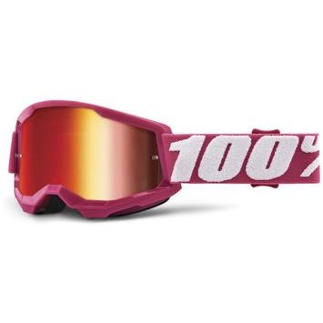 100% STRATA 2 JUNIOR Goggle - Fletcher - Mirror Red Lens