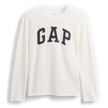 GAP 826471-05 Dětské tričko s logem Bílá