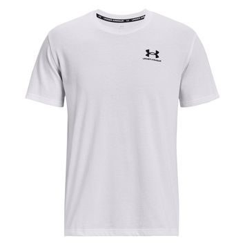 UNDER ARMOUR UA LOGO EMB HEAVYWEIGHT SS, White