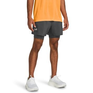 UNDER ARMOUR LAUNCH 5'' 2in1 SHORT, Castlerock / Castlerock / Reflective