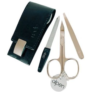 ALPEN 6810_Black kožená s magnetickým zavíráním černá