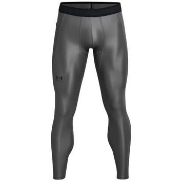 UNDER ARMOUR HG IsoChill Leggings, Castlerock / Black