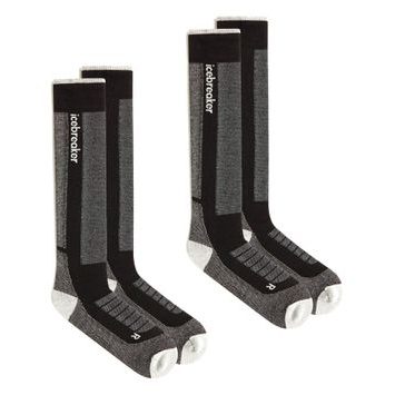 ICEBREAKER Men Mer Ski+ Medium OTC 2 Pack BLACK/ETHER/GRAPHITE