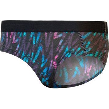 SENSOR MERINO IMPRESS černá/stripes