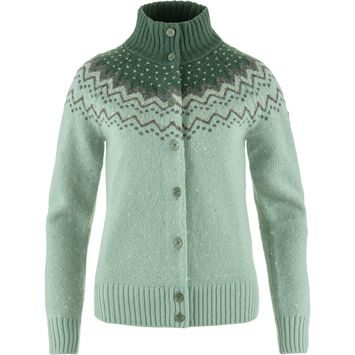 FJÄLLRÄVEN Övik Knit Cardigan W Misty Green-Deep Patina