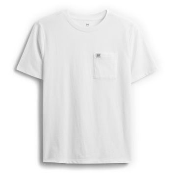 GAP 819989-04 Dětské tričko s kapsou Bílá