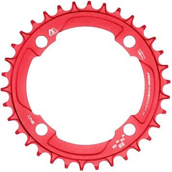 E*THIRTEEN převodník s M profilem BCD 104mm, 32z. červený