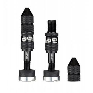 E*THIRTEEN Schrader Quickfill Tubeless Valves | Gen2 | 23-31mm Depth | 2 Pieces | Black