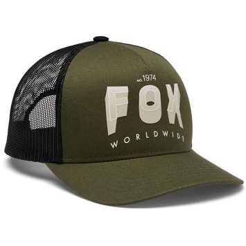 FOX Block Mesh Trucker Hat Army