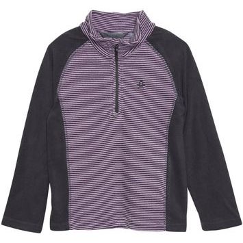 COLOR KIDS Fleece Pulli - Striped, violet tulle