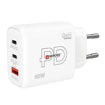 SKROSS DC57-PD65 USB A+C nabíjecí adaptér Power charger 65W GaN EU, Power Delivery, typ C