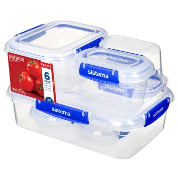SISTEMA Klip It Plus 2x 180 ml, 2x 400 ml, 1x 1 l a 1x 2,2 l