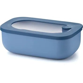 GUZZINI Nízká obdélníková krabička na potraviny 900CC ECO STORE&MORE, modrá