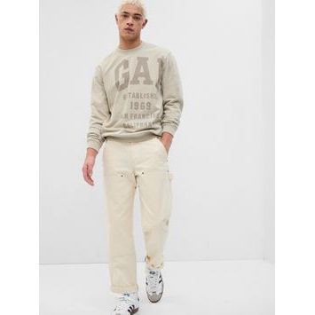 GAP 541664-03 Mikina s logem GAP Béžová