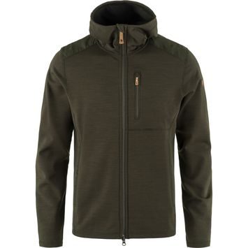 FJÄLLRÄVEN Keb Fleece Hoodie M Deep Forest