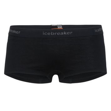 ICEBREAKER W 200 Oasis Boy shorts, BLACK