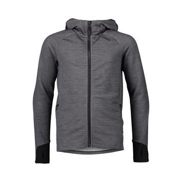 POC Merino Zip Hood Jr Sylvanite Grey Melange