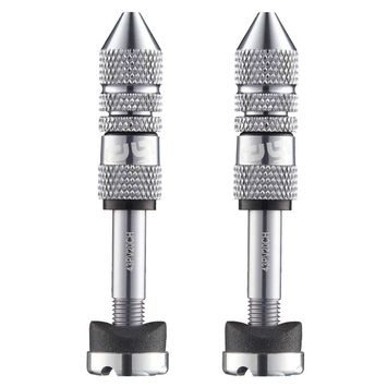E*THIRTEEN Schrader Quickfill | Tubeless Valves | Gen2 | 16-24mm Depth | 2 Pieces | Silver
