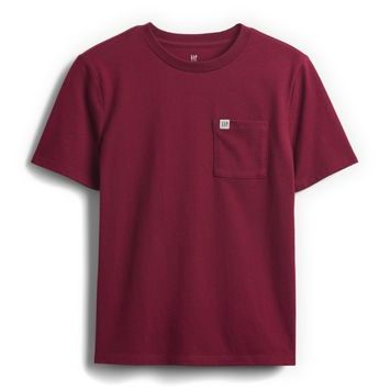 GAP 819989-01 Dětské tričko s kapsou Červená