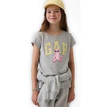 GAP 889645-03 Dětské tričko s logem Šedá