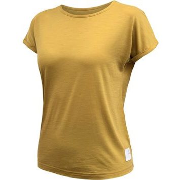 SENSOR MERINO AIR traveller dámské triko kr.rukáv mustard
