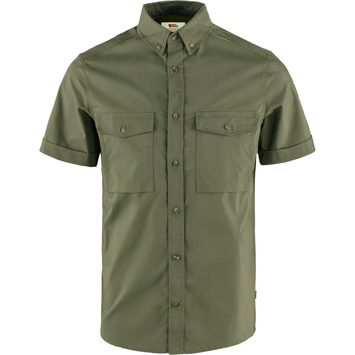 FJÄLLRÄVEN Övik Air Stretch SS Shirt M Laurel Green