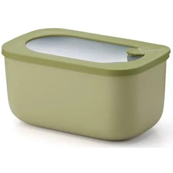 GUZZINI Hluboká obdelníková krabička na potraviny ECO STORE&MORE, zelená