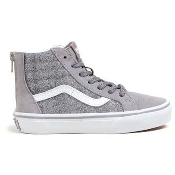 VANS SK8-Hi Zip GLITTER GUNMETAL