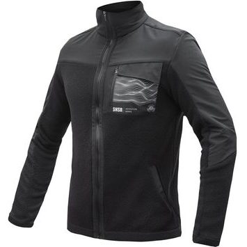 SENSOR TEDDY unisex bunda fleece celozip černá