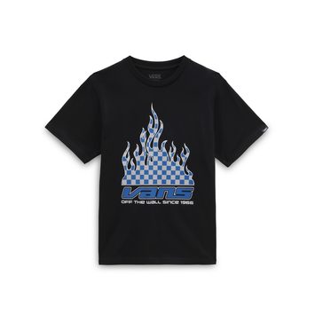 VANS REFLECTIVE CHECKERBOARD FLAME SS, BLACK