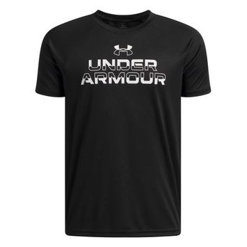 UNDER ARMOUR Tech Split Wordmark SS-BLK