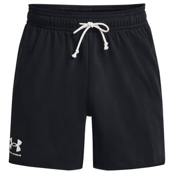 UNDER ARMOUR Rival Terry 6in Short, Black / Onyx White
