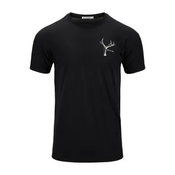 ACLIMA LightWool tee print horn M's jet black