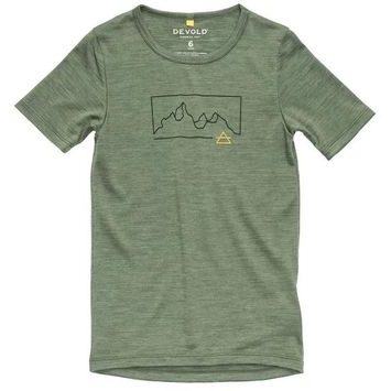 DEVOLD Active Outline Tee Kid Forest