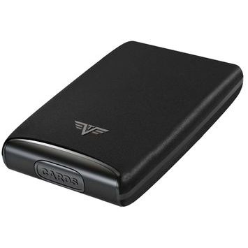 TRU VIRTU Credit Card Case RAZOR Fan - leather Nappa Black