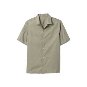 GAP Lněná košile Zelená