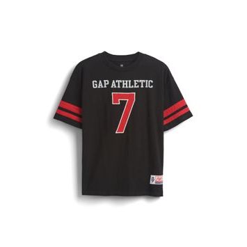GAP Dětské tričko Varsity Americana Černá