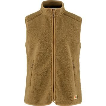 FJÄLLRÄVEN Vardag Pile Fleece Vest W Buckwheat Brown