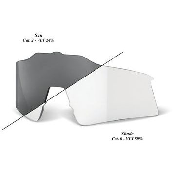 100% SPEEDCRAFT SL Replacement Lens - Photochromic Clear/Smoke